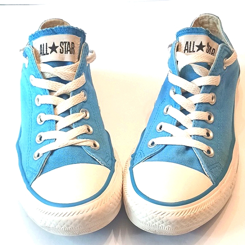 CONVERSE All Star Low Top Kids Sneakers Blue Size 6 - Picture 9 of 11